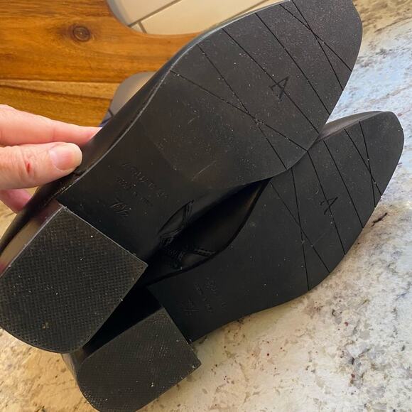 AQUATALIA $425 Fuoco Black Leather Italy Ankle Boot 7.5 EUC - Picture 15 of 16